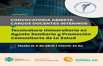 Frente de la Facultad de Ciencias Médicas de la Universidad Nacional del Comahue.