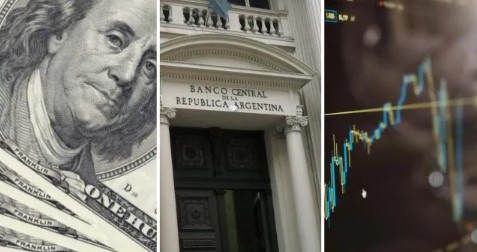 Gráfico de la cotización del dólar o imagen abstracta de la economía.