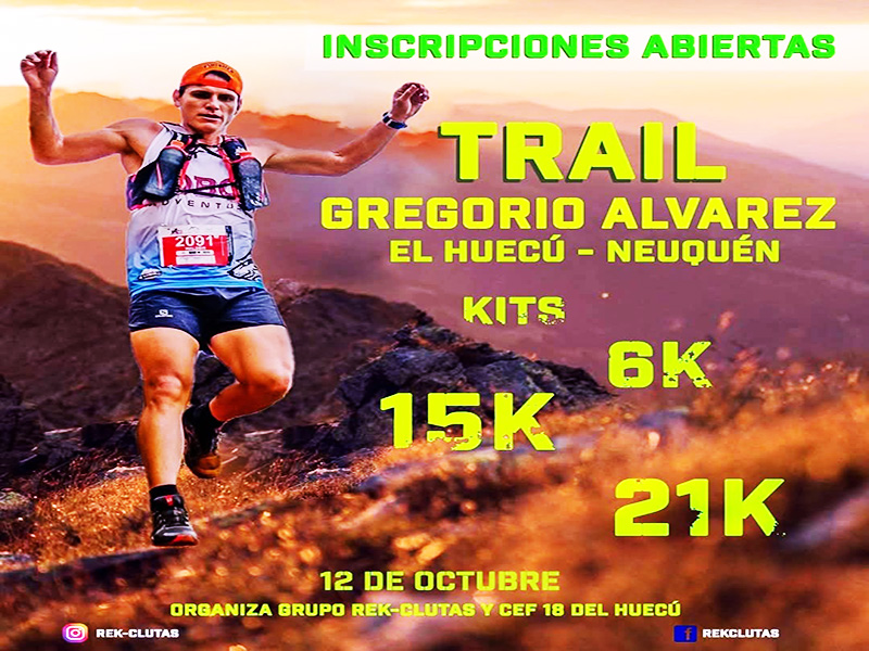 Trail Gregorio Álvarez en El Huecú.
