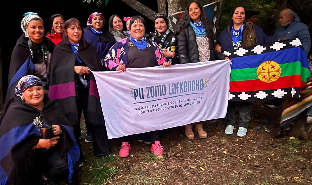 Carolina Quintupuray de la Confederación Mapuche de Neuquén