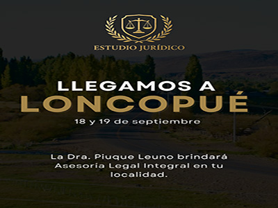 Un grupo de personas haciendo fila para recibir asesoramiento legal en un escritorio, con la abogada Piuque Leuno atendiéndolos.