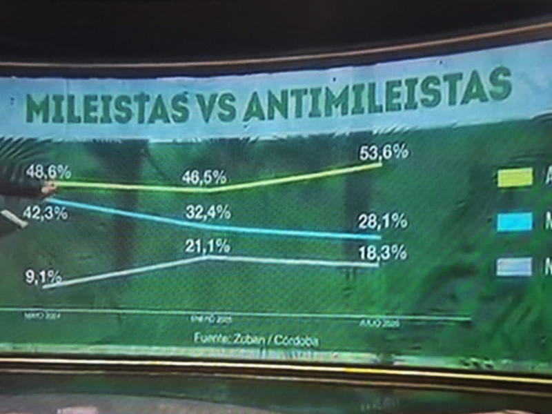 Gráfico o ilustración representando datos de encuestas políticas o la polarización.