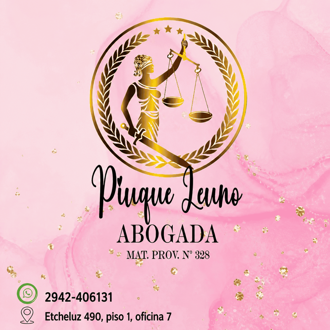 Publicidad estudio juridico Piuque Leuno
