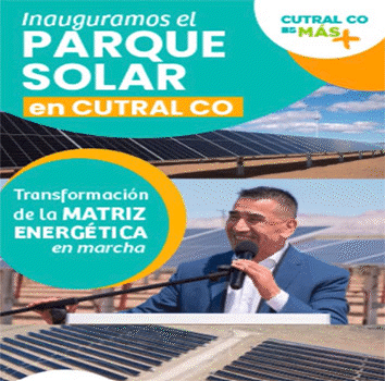 Publicidad Municipalidad de Cutral Co - Parque Solar