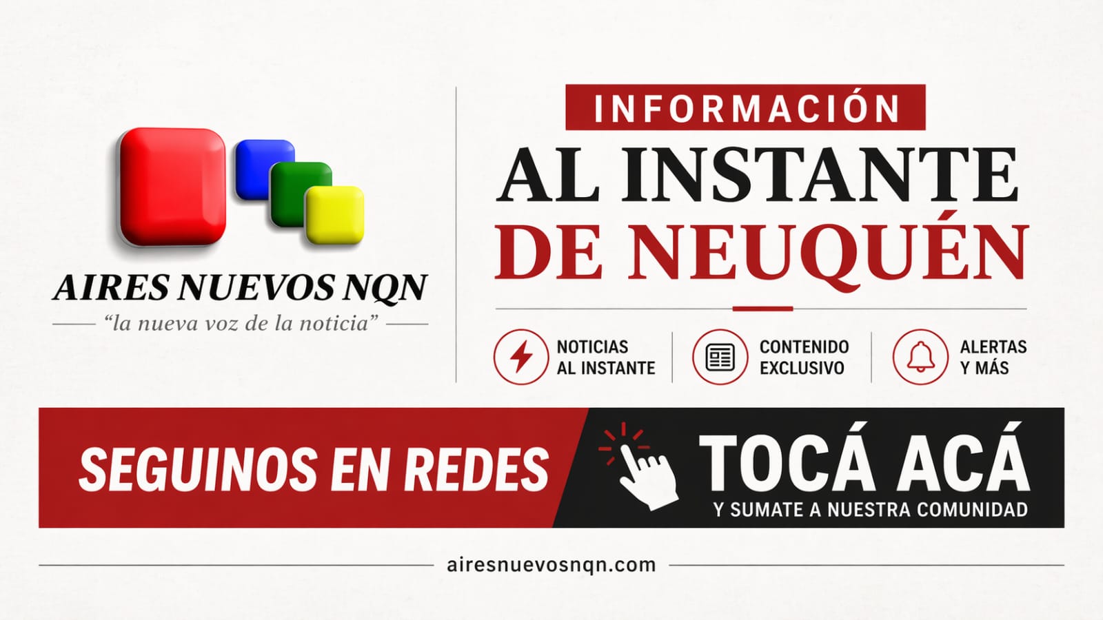 Anuncio de encuesta y seguimiento en redes sociales